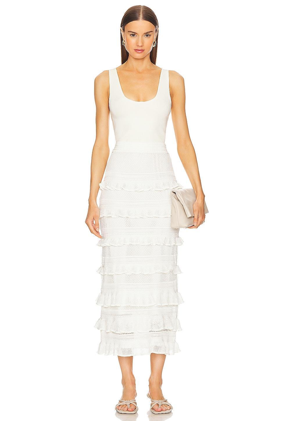 Natura Frill Midi Skirt Zimmermann Product Image