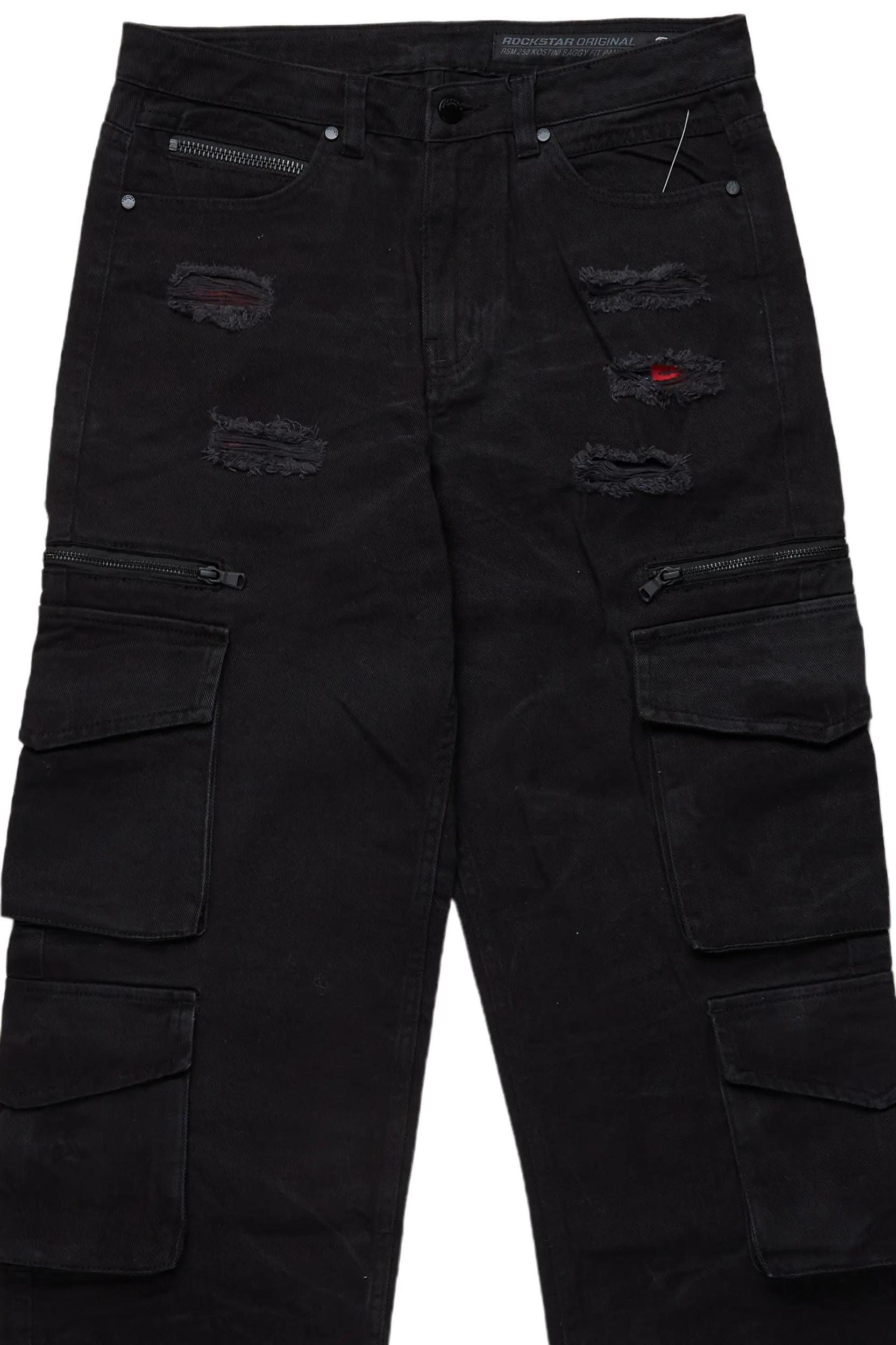 Kostini Dark Grey Baggy Fit Jean Male Product Image
