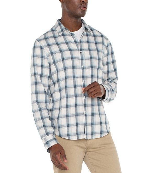 Liverpool Los Angeles Long Sleeve Button-Up Plaid Shirt Product Image