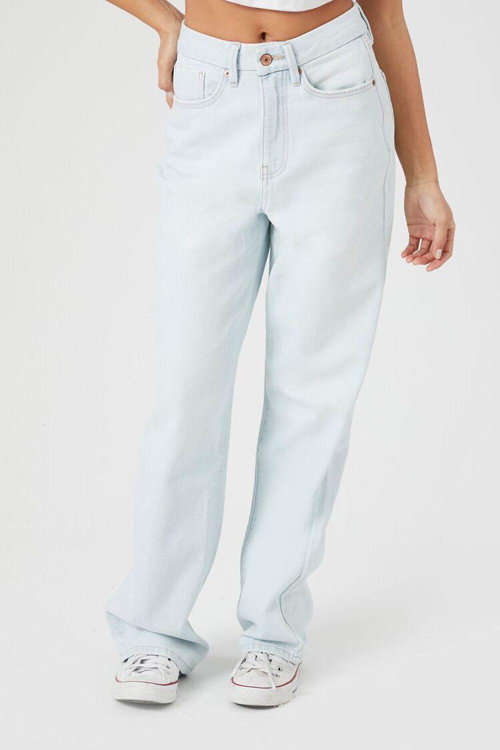 Curvy Straight-Leg 90s-Fit Jeans | Forever 21 Product Image