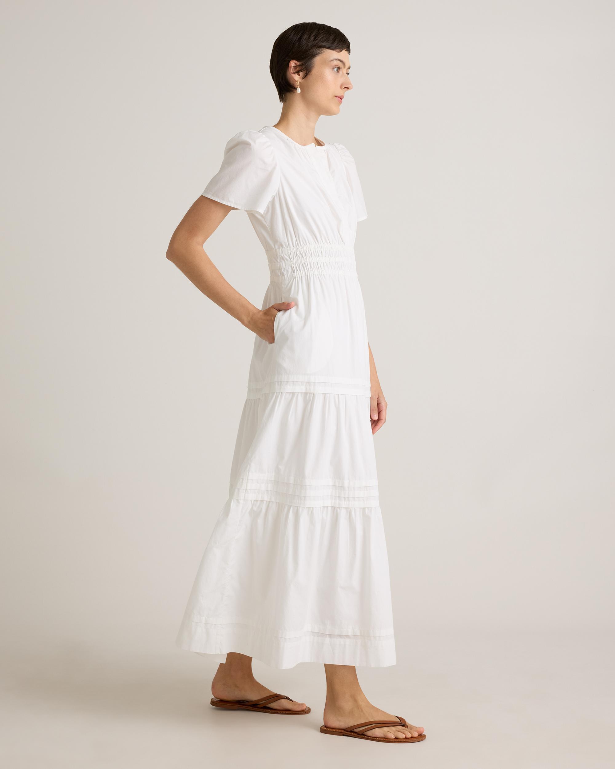 Quince | Women's Poplin Tiered Maxi Dress Size XS, Cotton Product Image