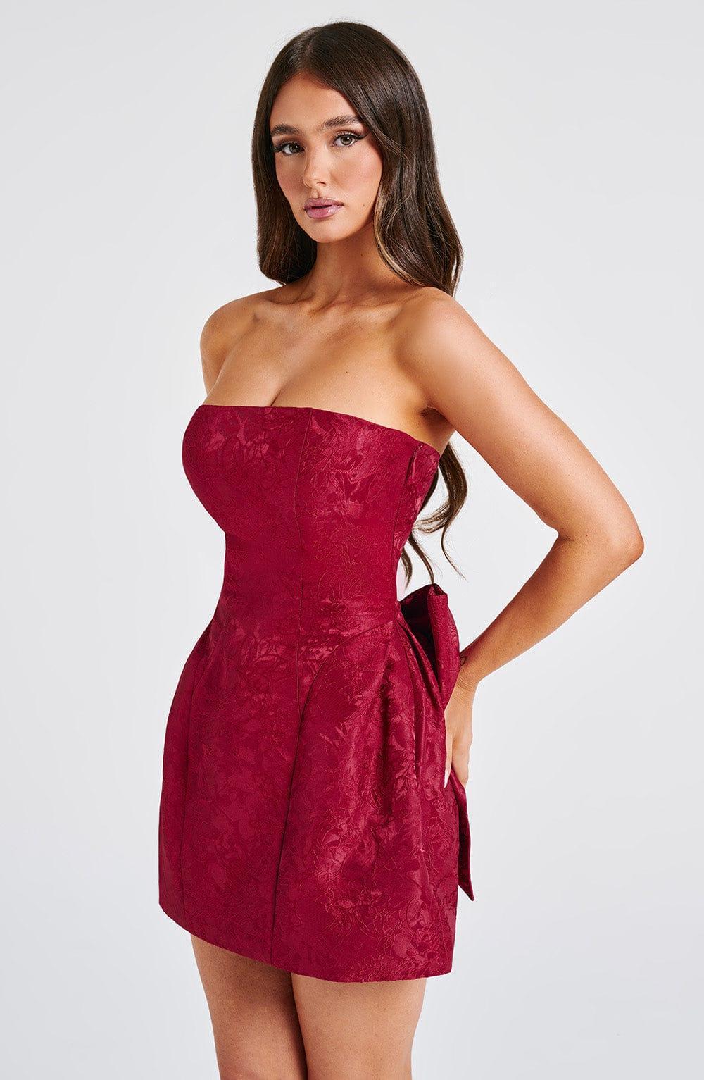 Elenora Mini Dress - Red Product Image