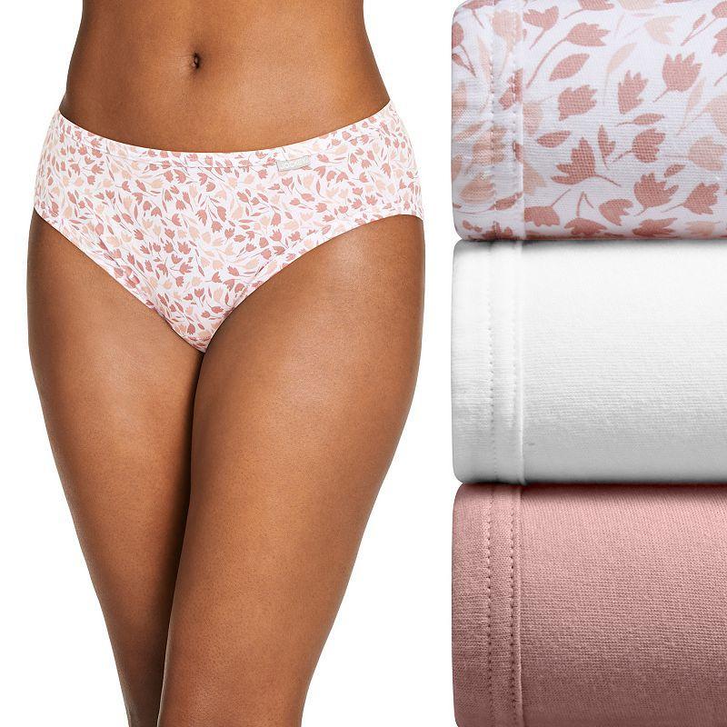 Women's Jockey® Elance 3-Pack Bikini Panty Set 1489, Size: 6, Yellow Stripe Product Image