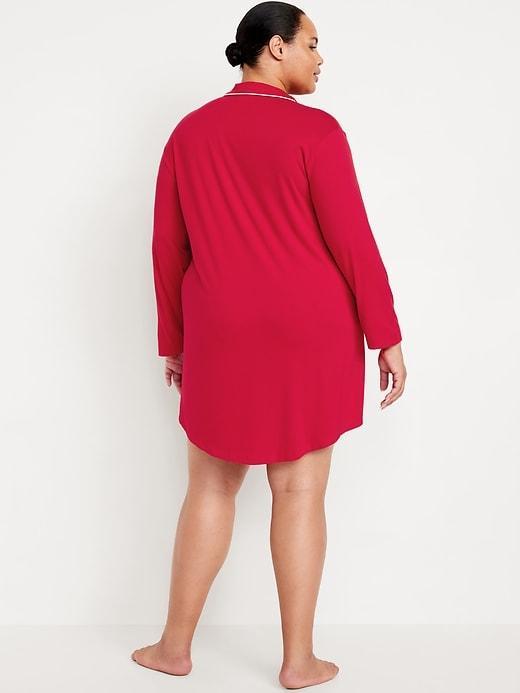Knit Jersey Sleep Shirt Product Image