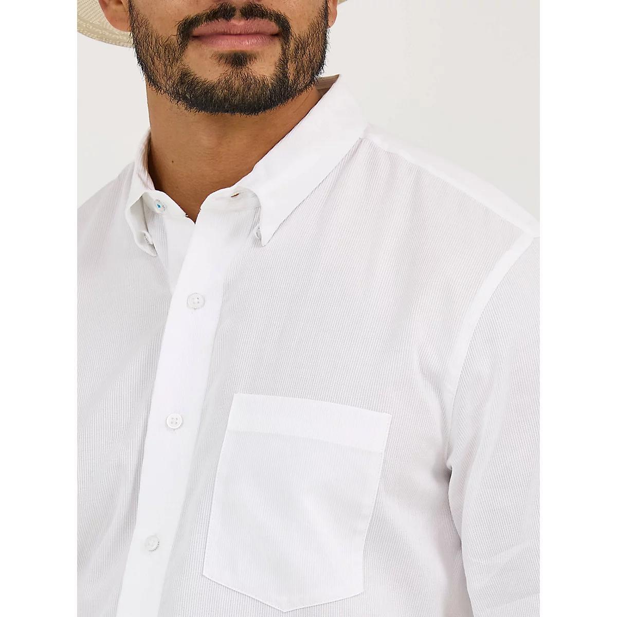 Men's Cody Johnson One Pocket Button Down Shirt in Gray Contrast Product Image