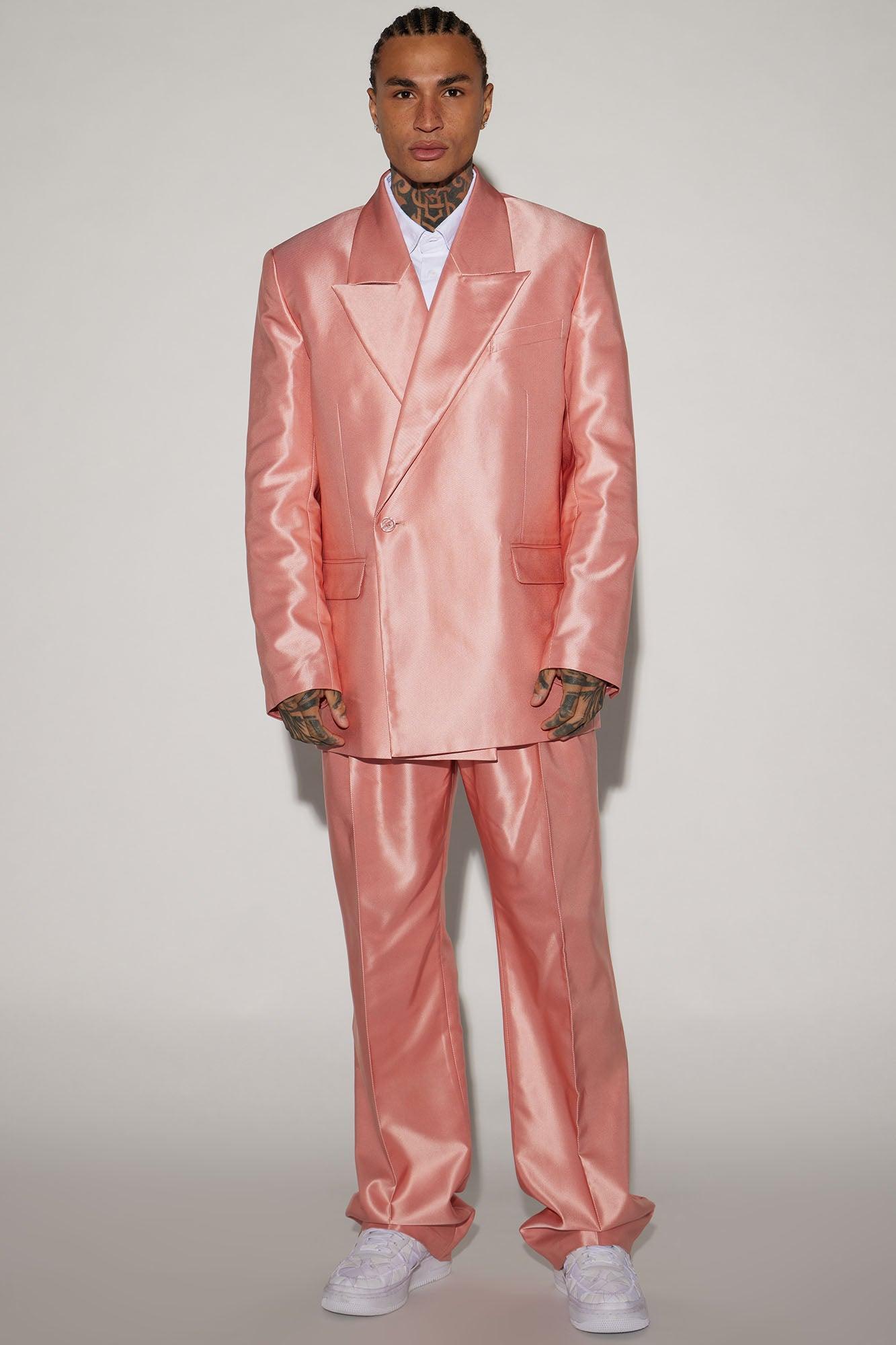 Call On Me Boxy Double Breasted Suit Jacket - Mauve Product Image