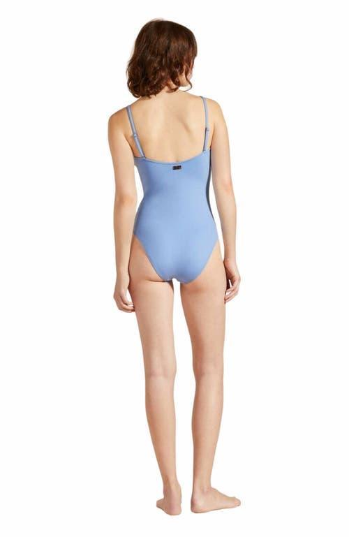 Solid Sculpt Bandeau One-Piece Swimsuit Product Image