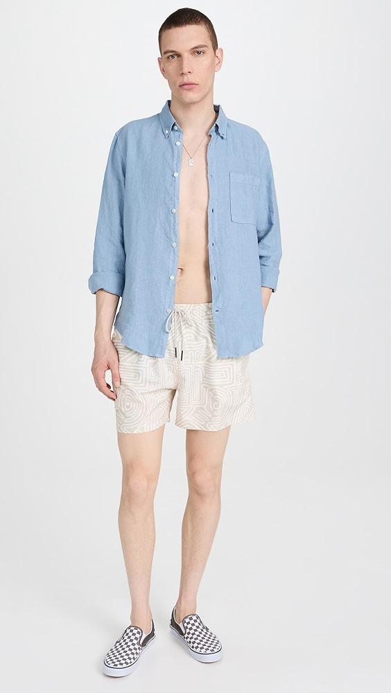 OAS Cream Golconda Swim Shorts 4" | Shopbop Product Image