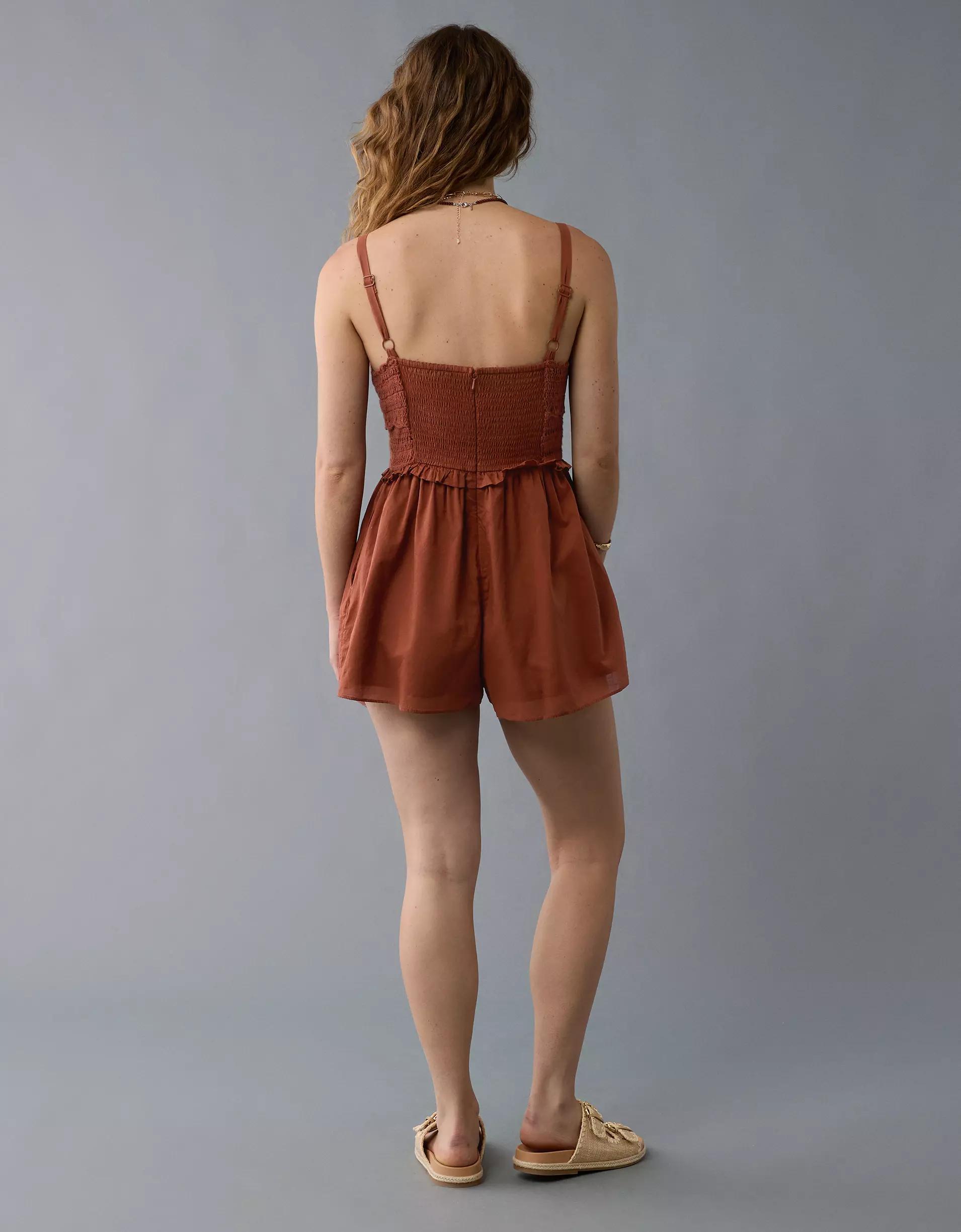 AE Crochet Bodice Romper Product Image