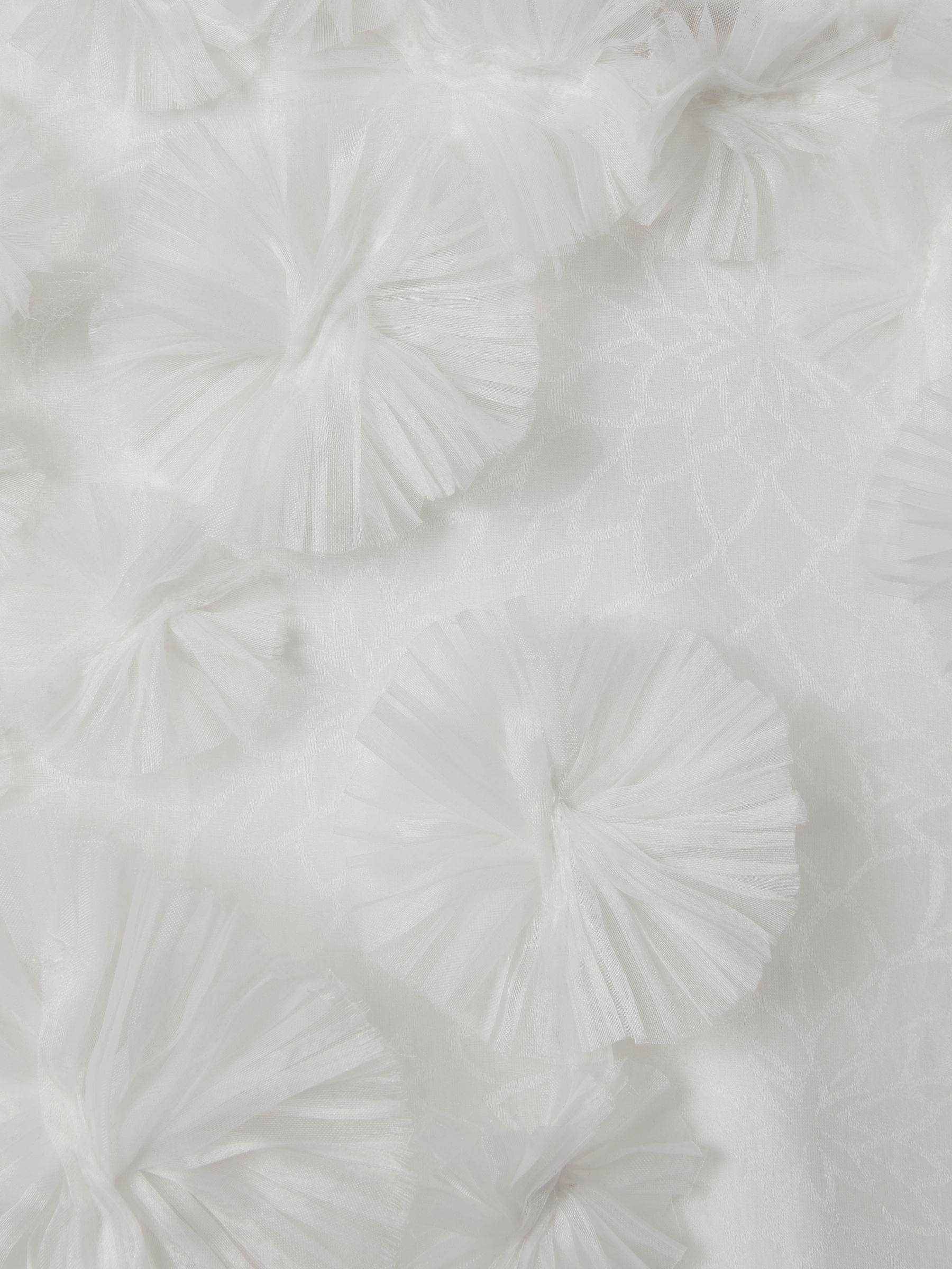 Rachel Gilbert Silk Organza Mini Dress in Ivory Product Image