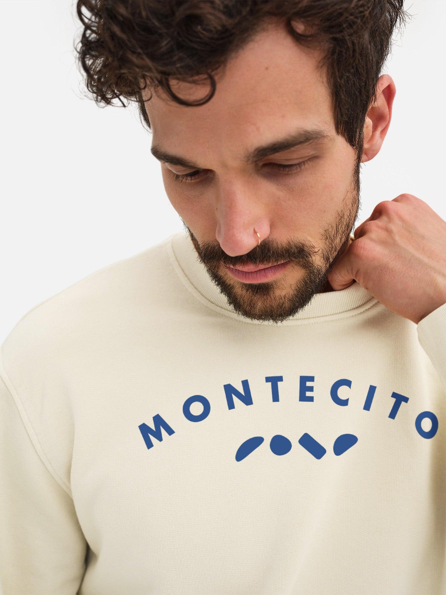 Men's Organic Fleece Graphic Classic Neck Sweatshirt Male Product Image