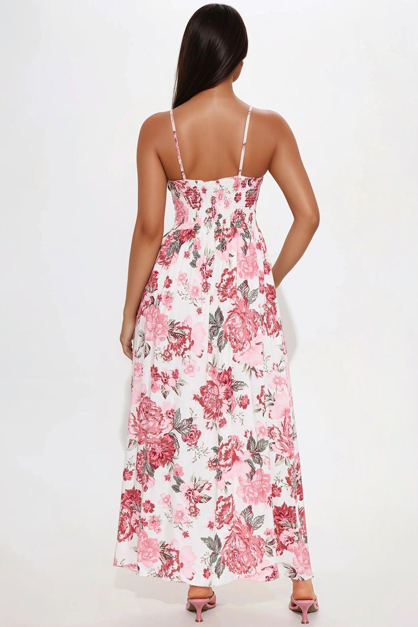 Harriet Floral Maxi Dress - Ivory/combo Product Image
