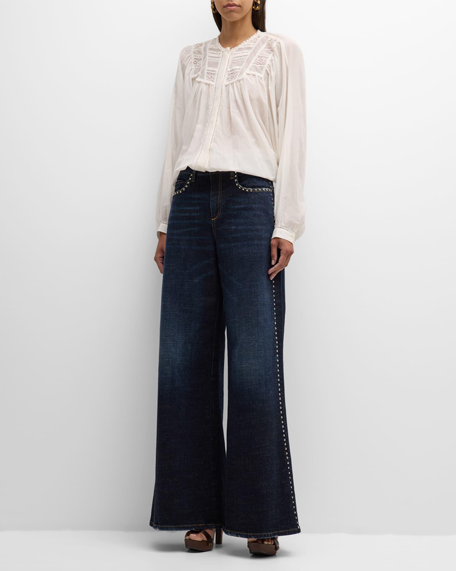 Denim Attraction Stud-Embellished Jeans Product Image