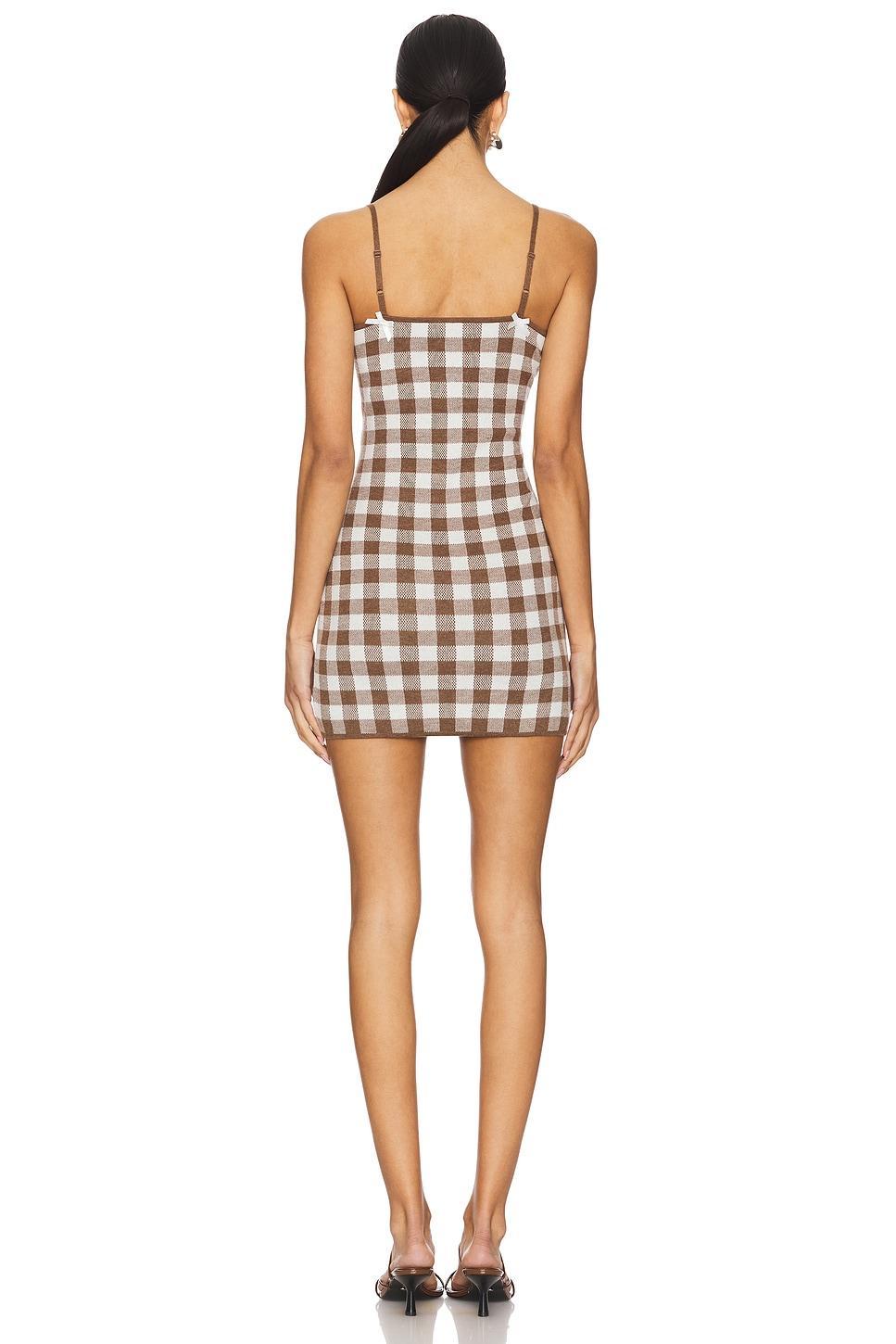 Gingham Knit Mini Dress For Love & Lemons Product Image