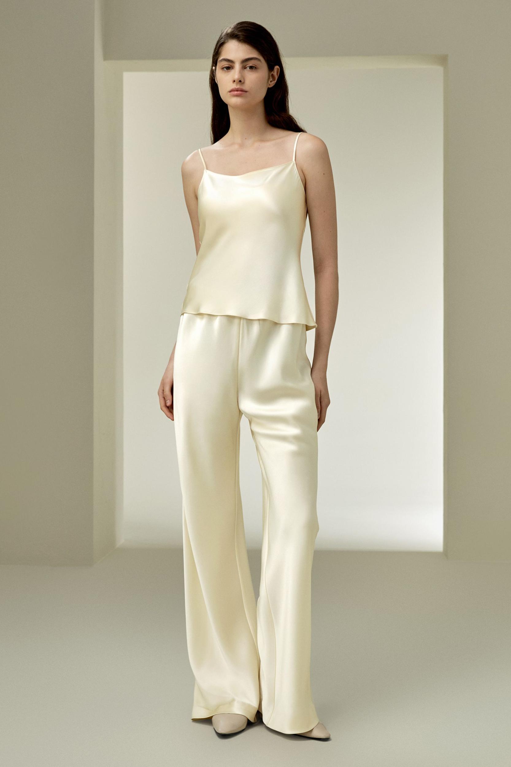Double-Faced Silk Charmeuse Camisole Product Image