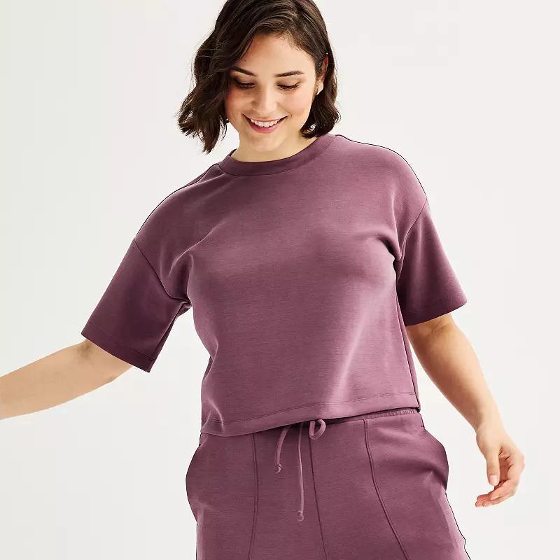 Women's FLX Solace Boxy Tee, Size: Small, Kameron Brown Product Image