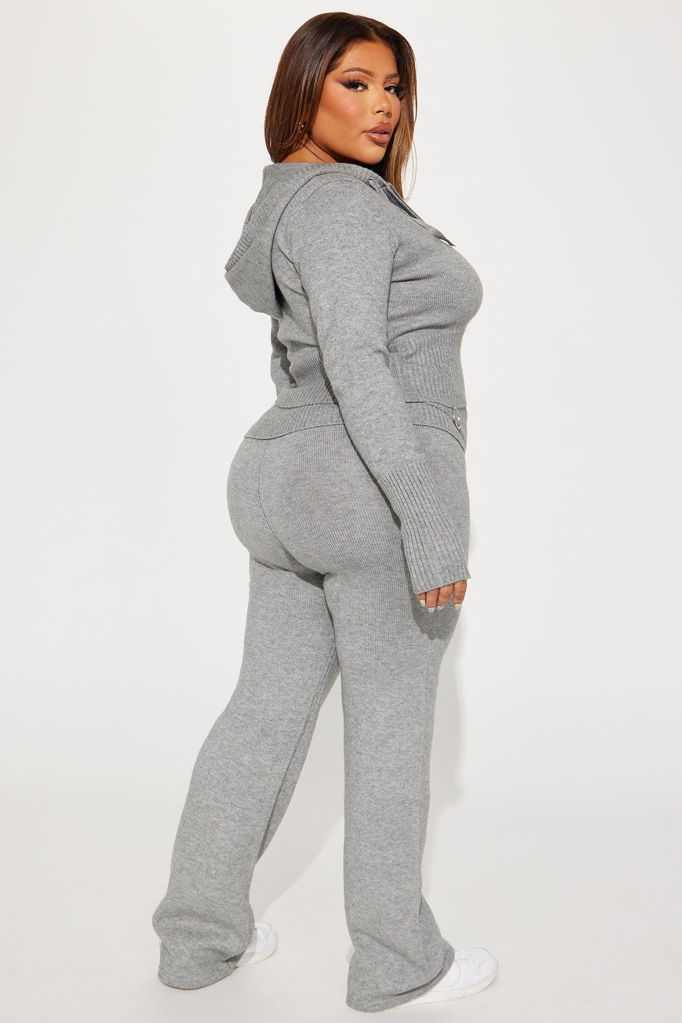 Lana Sweater Pant Set - Heather Grey Product Image