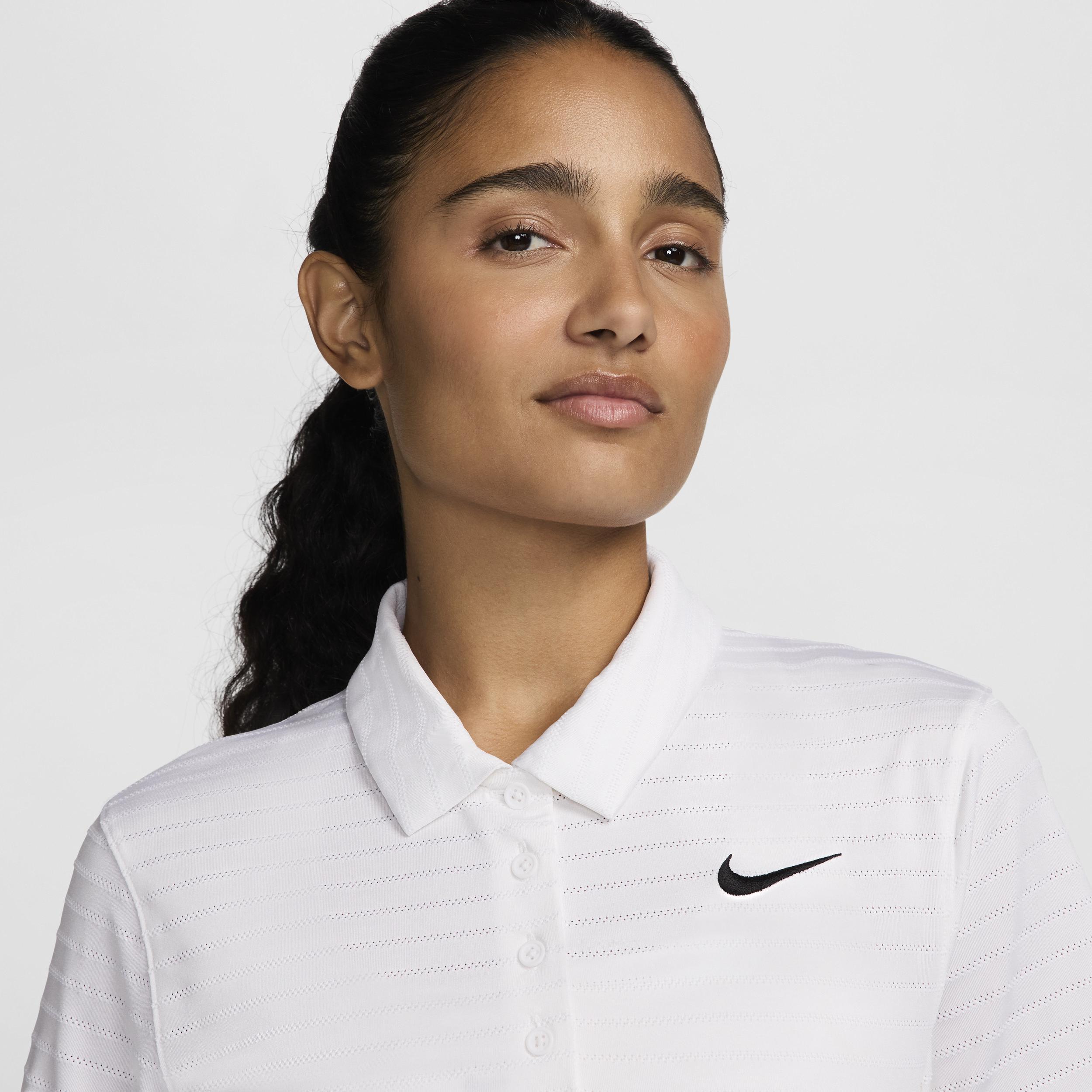 Nike Victory Women's Dri-FIT Short-Sleeve Striped Golf Polo Product Image