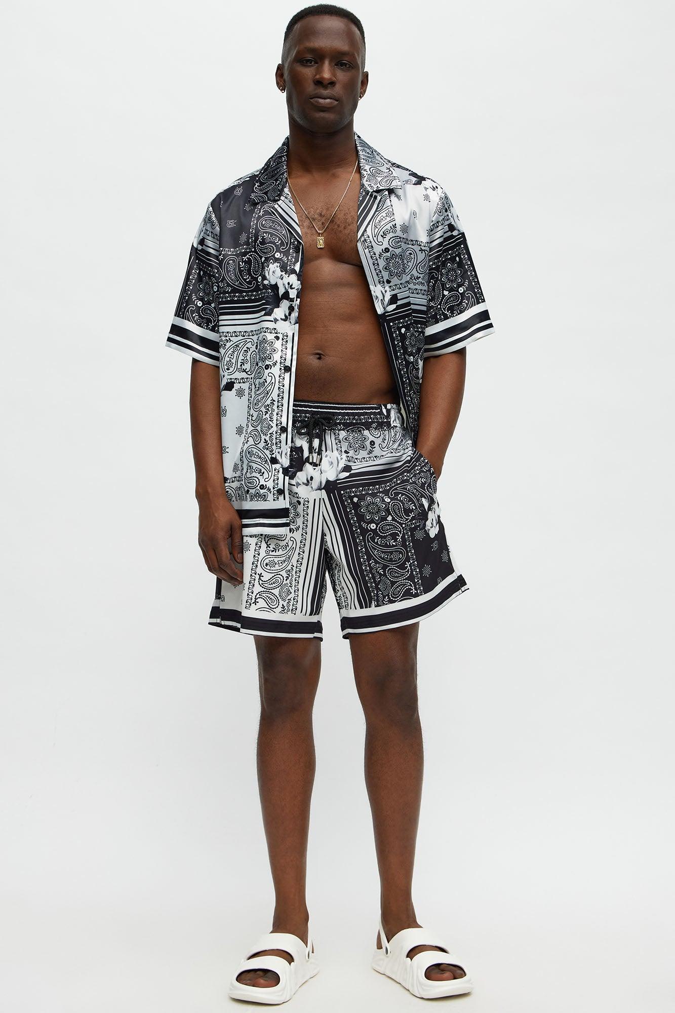 Paisley Drift Swim Classic Trunk - Black/combo Product Image