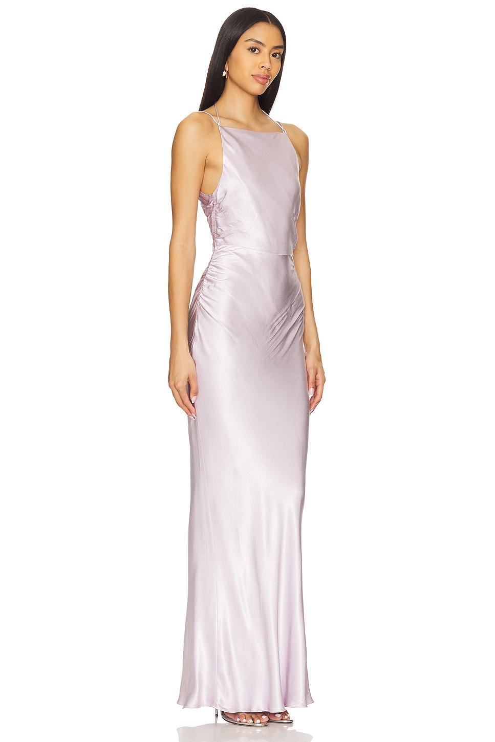 La Lune High Neck Ruched Maxi Dress Shona Joy Product Image