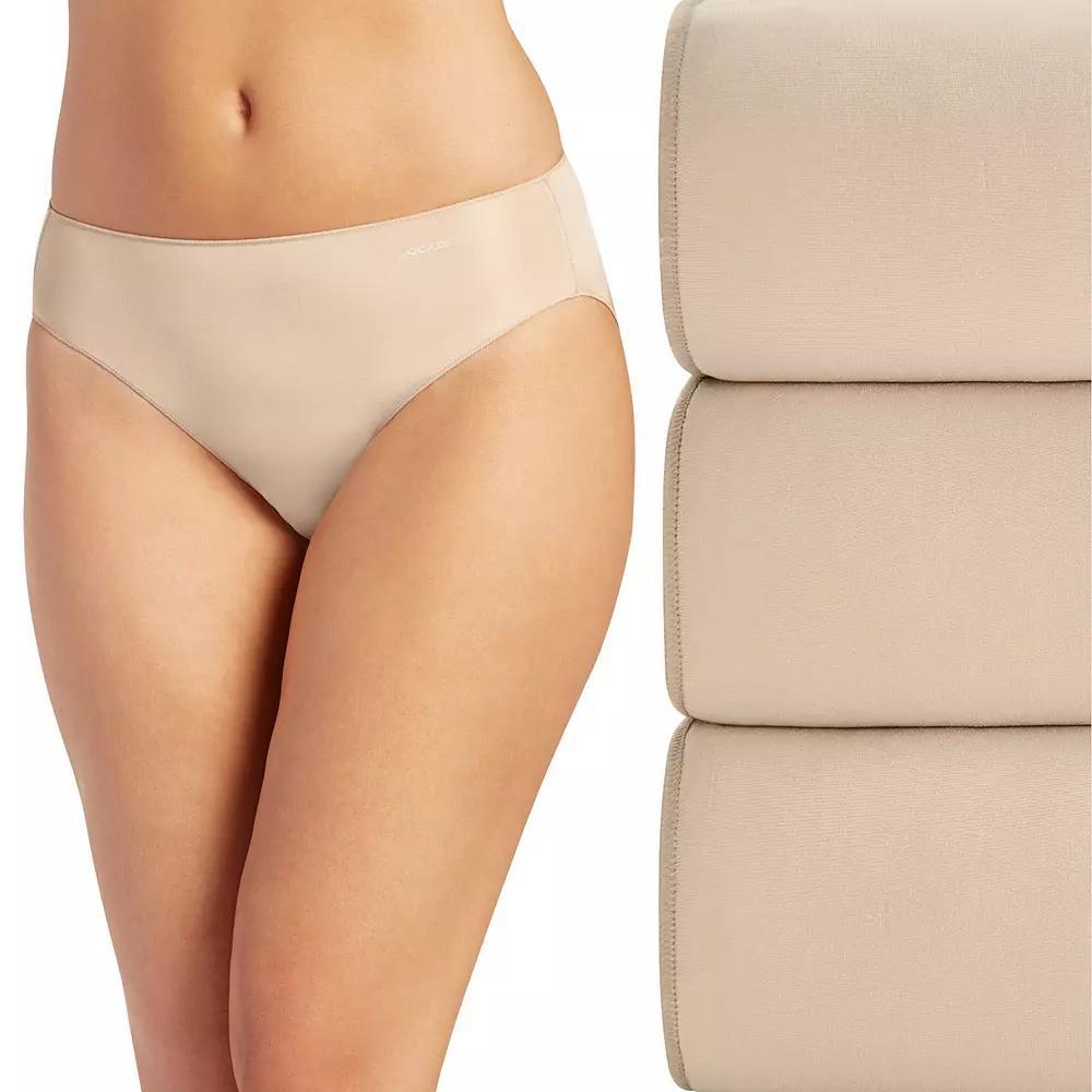 Women's Jockey® No Panty Line Promise® 3-Pack Bikini Panty Set 1770, Size: 5, Black Asst Product Image