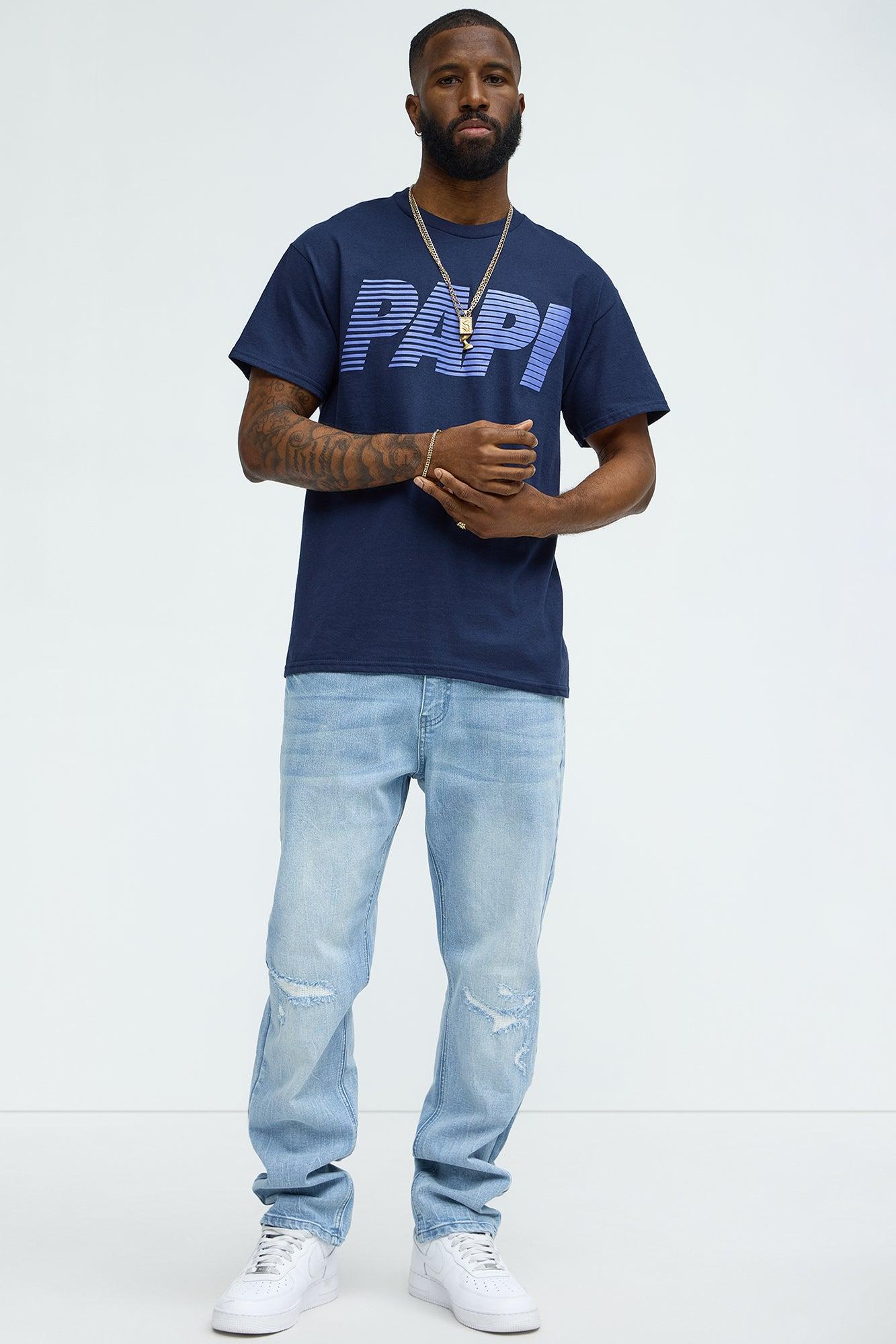 Papi Sport Mens Short Sleeve Tee - Navy Product Image