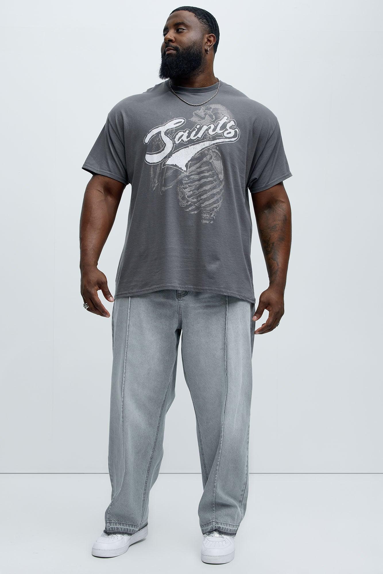 Saints Till Death Short Sleeve Tee - Charcoal Product Image