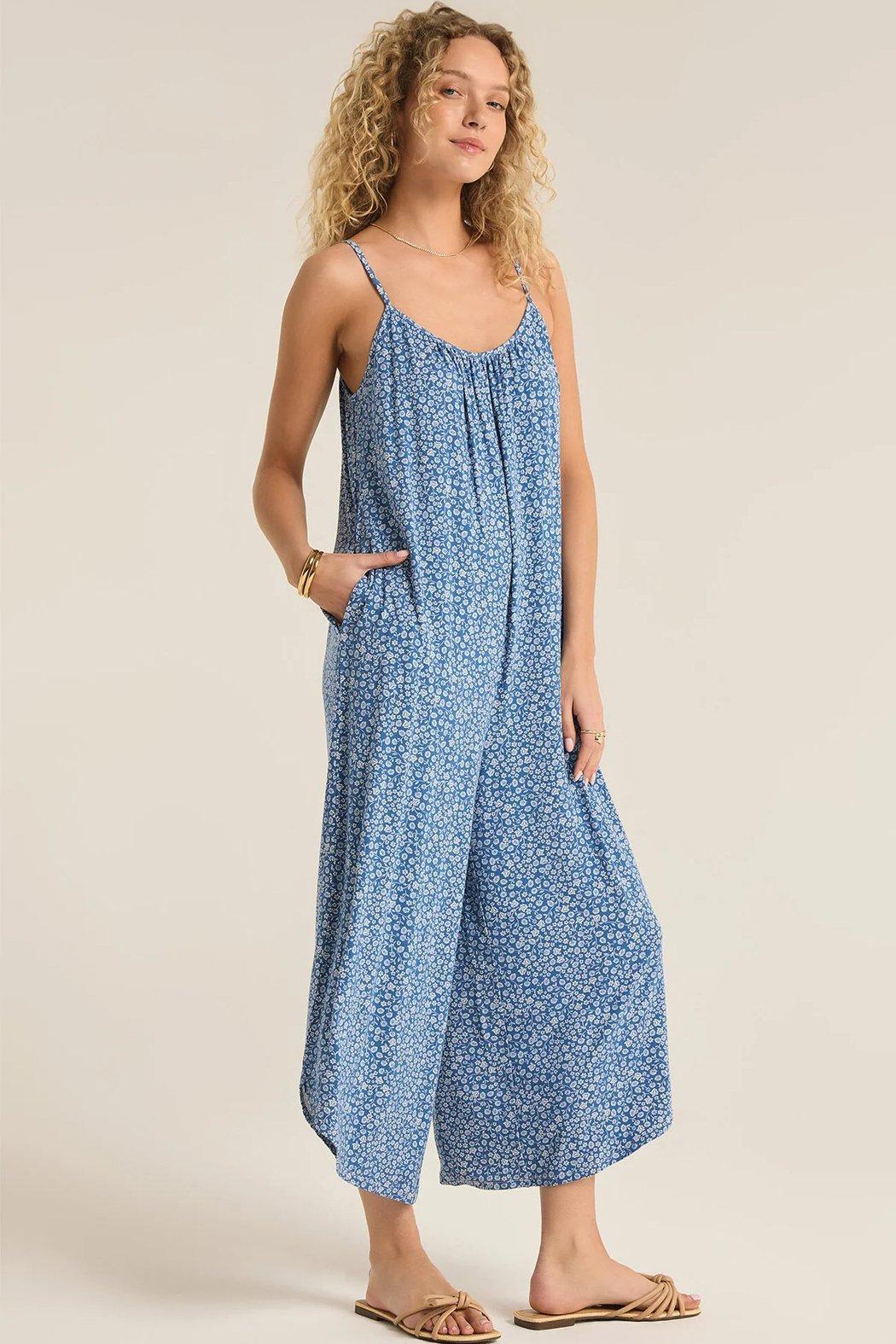 Flared Deval Ditsy Jumpsuit Product Image