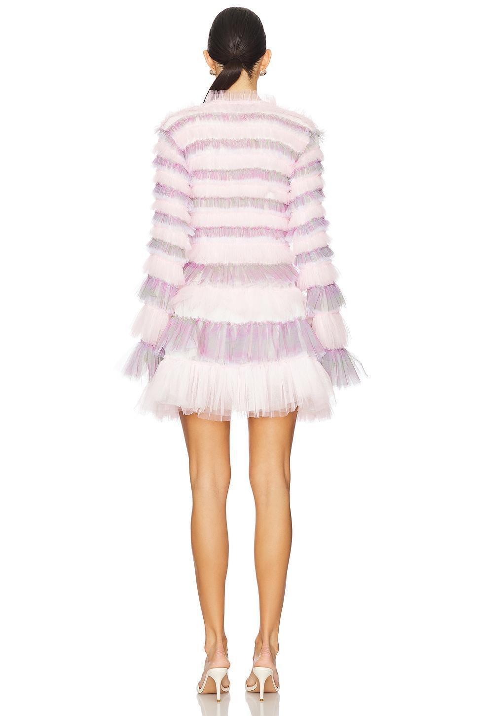 Shirred Tulle Mini Dress Susan Fang Product Image