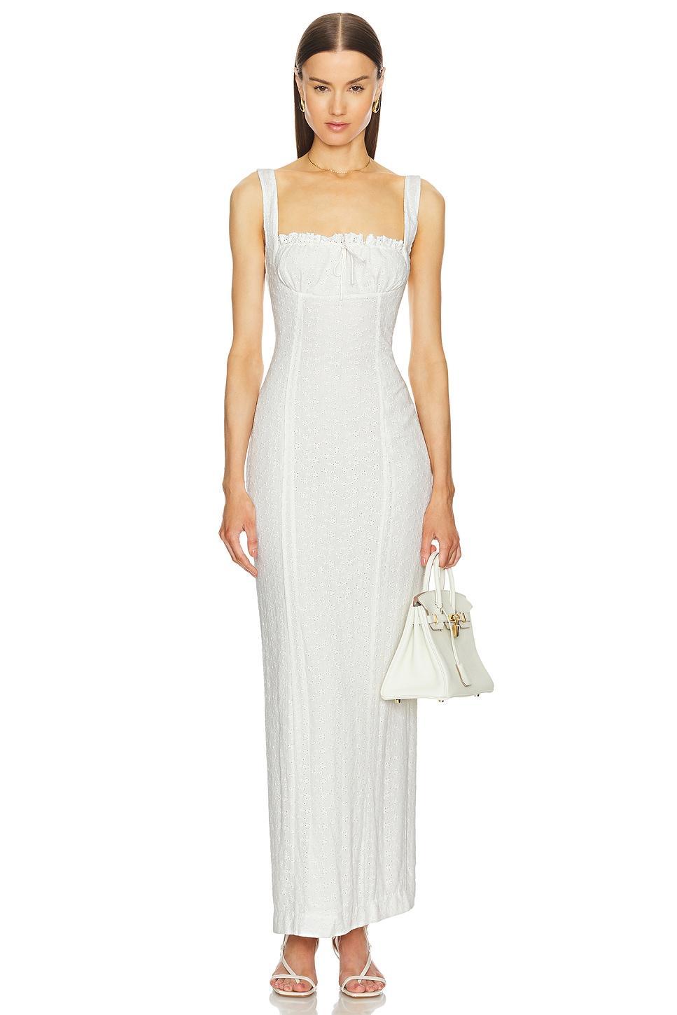 Petite Eyelet Column Dress Helsa Product Image