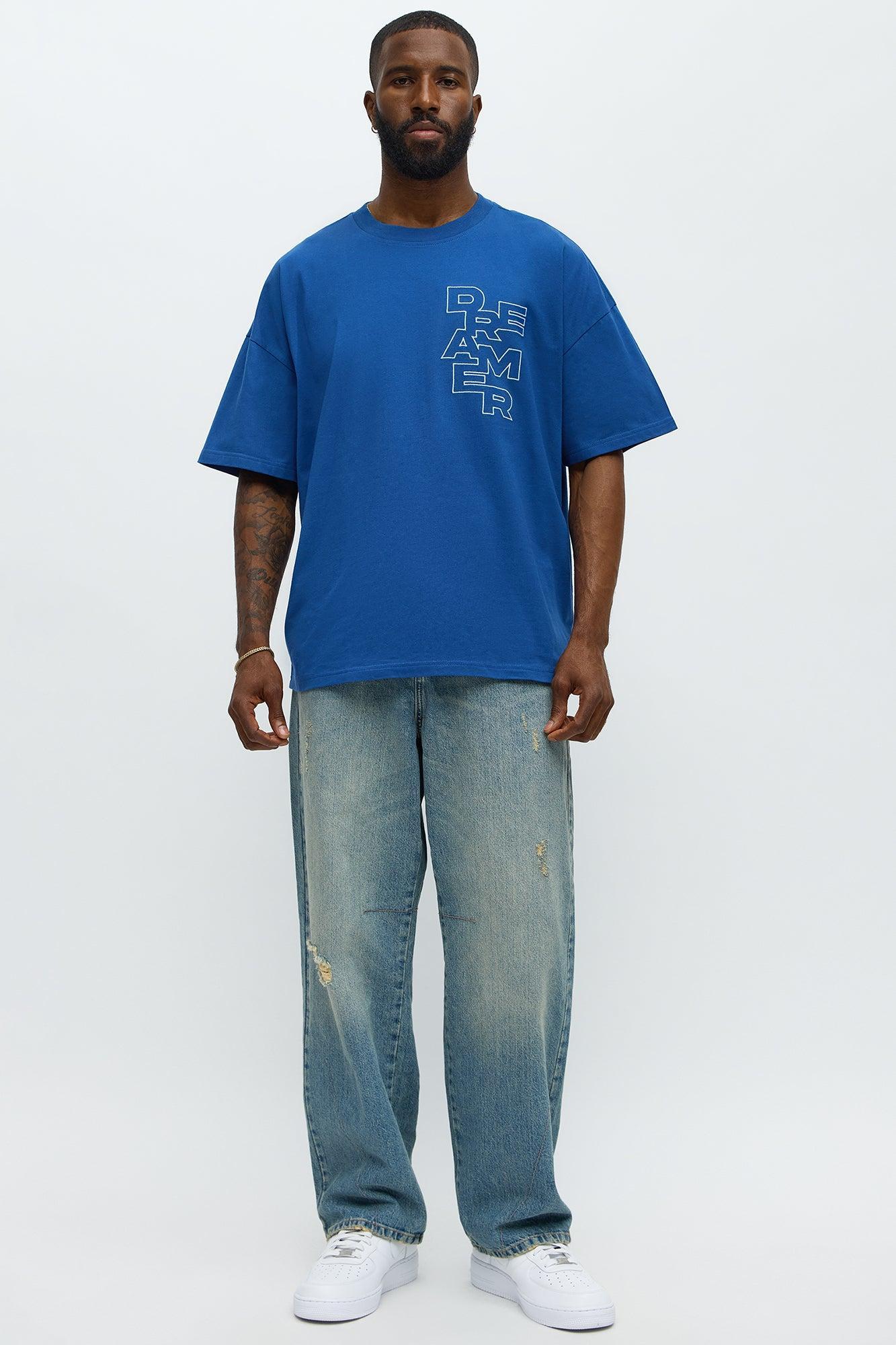 Relaxed Fit Dreamer Tshirt - Blue Product Image