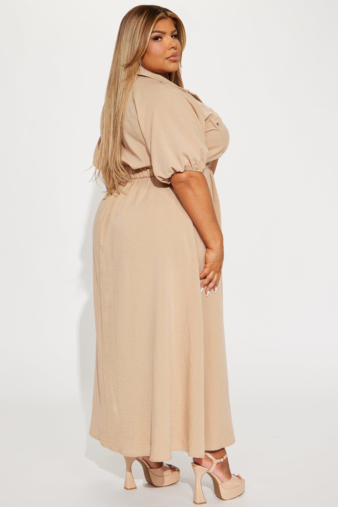 Polina Maxi Dress - Taupe Product Image