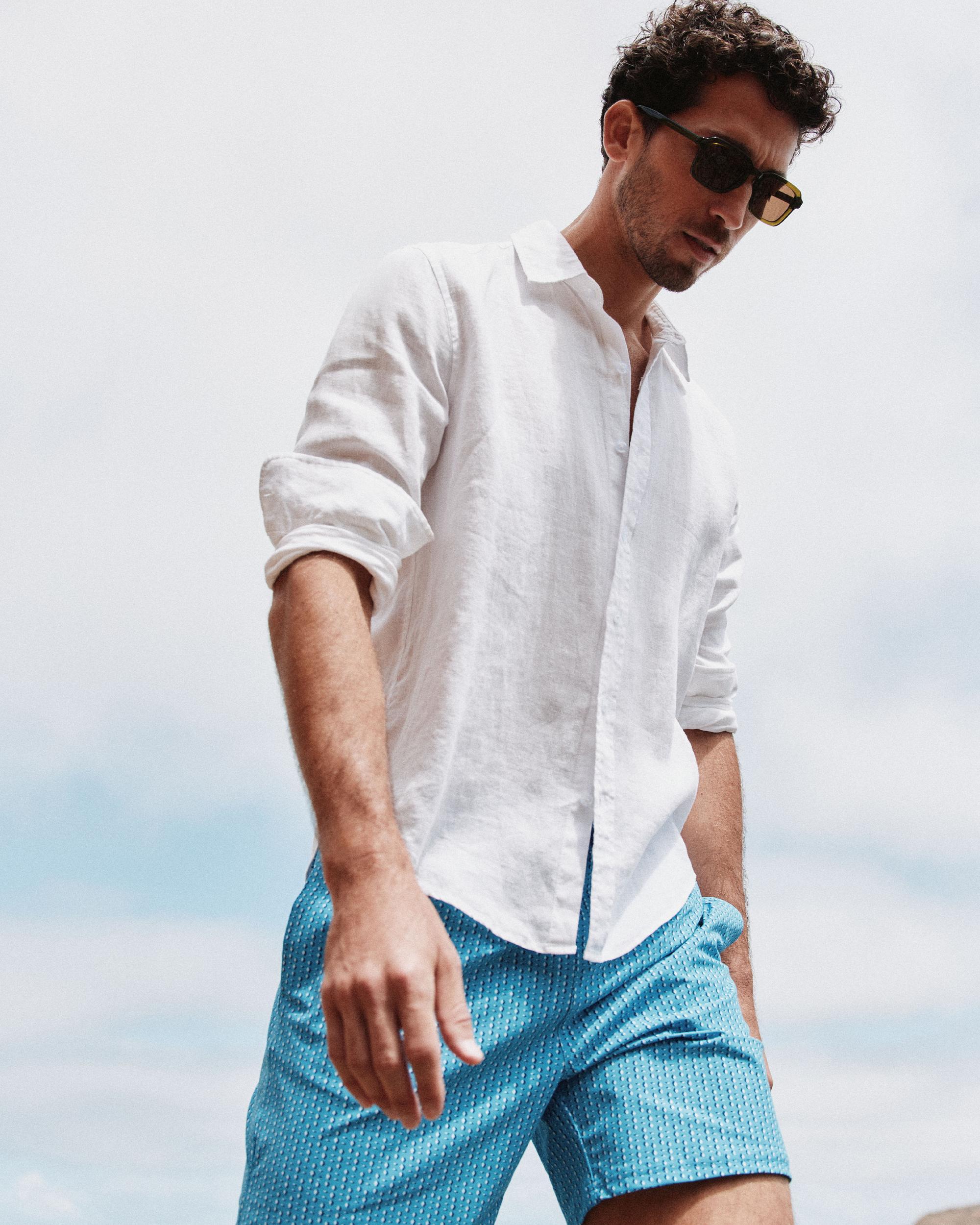 Quince | Men's 100% European Linen Relaxed Long Sleeve Shirt Product Image