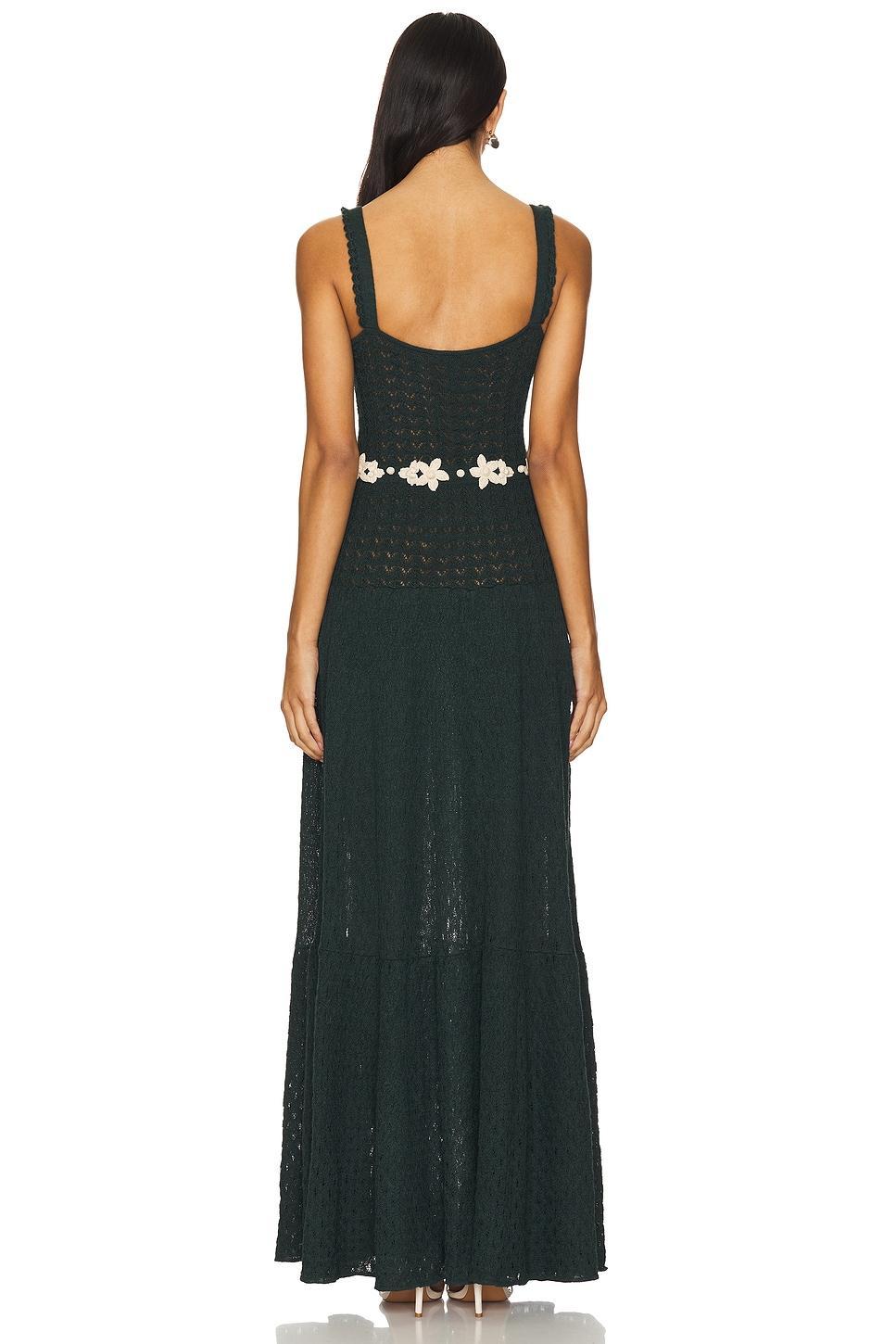 X ESCVDO Maururo Knit Maxi Dress Agua by Agua Bendita Product Image