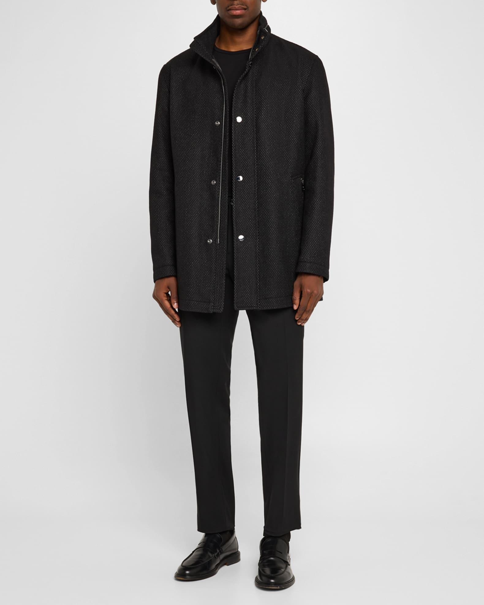 Men's Camron Herringbone Wool Coat Product Image