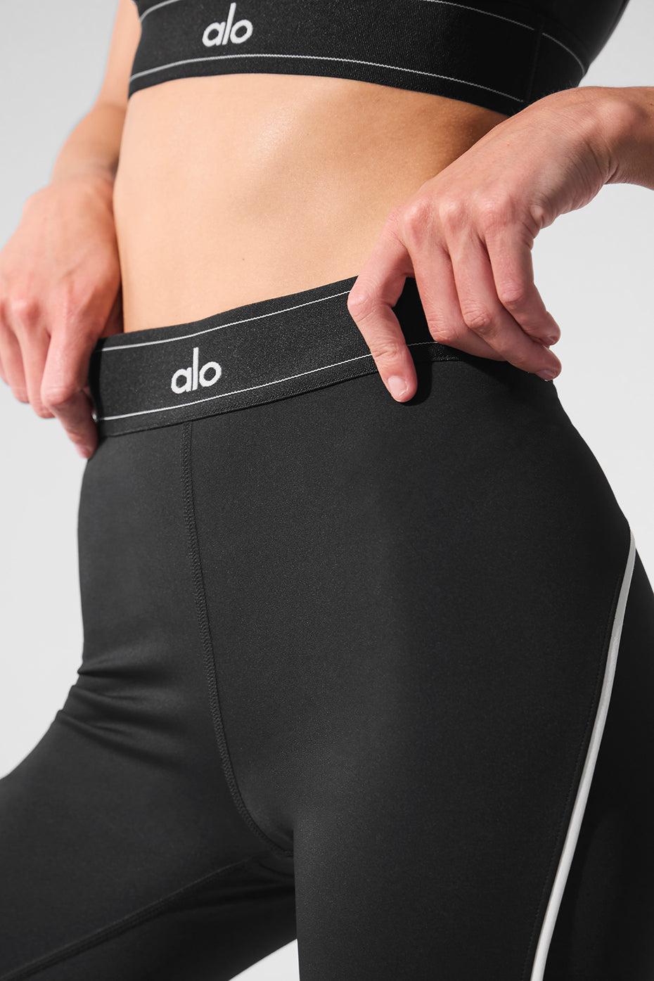 Airlift High-Waist Suit Up Legging - Black/White Product Image
