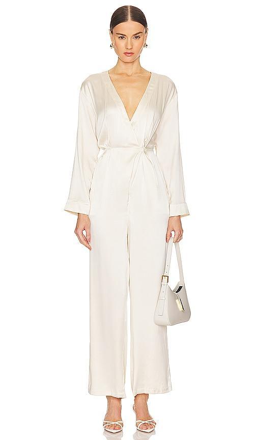 Silk Long Sleeve Jumpsuit LUNYA Product Image