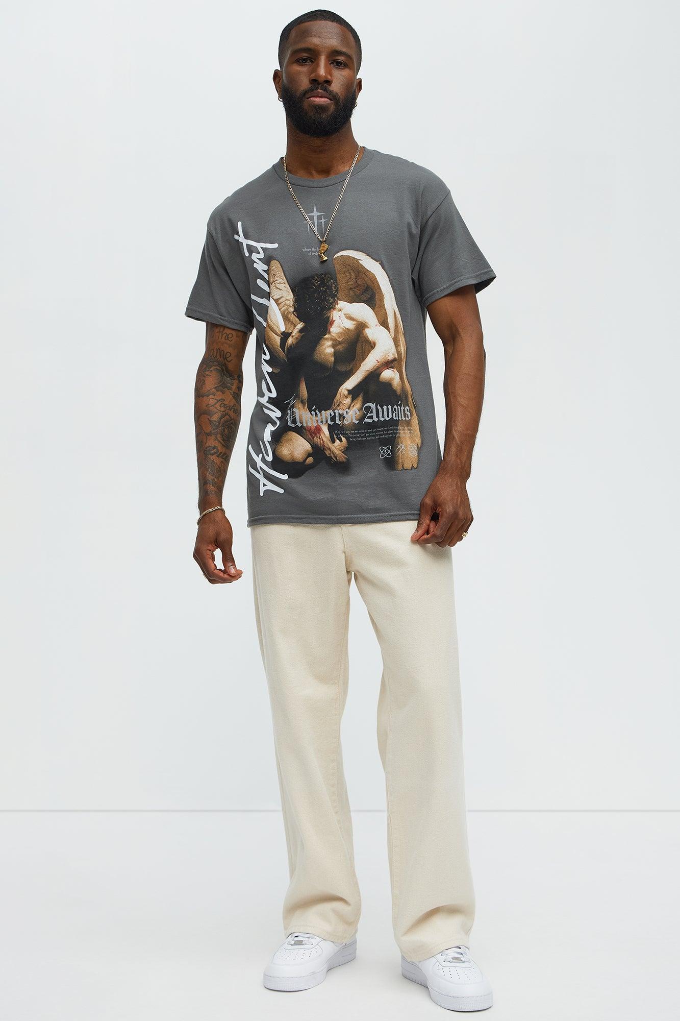 The Universe Awaits Short Sleeve Tee - Charcoal Product Image