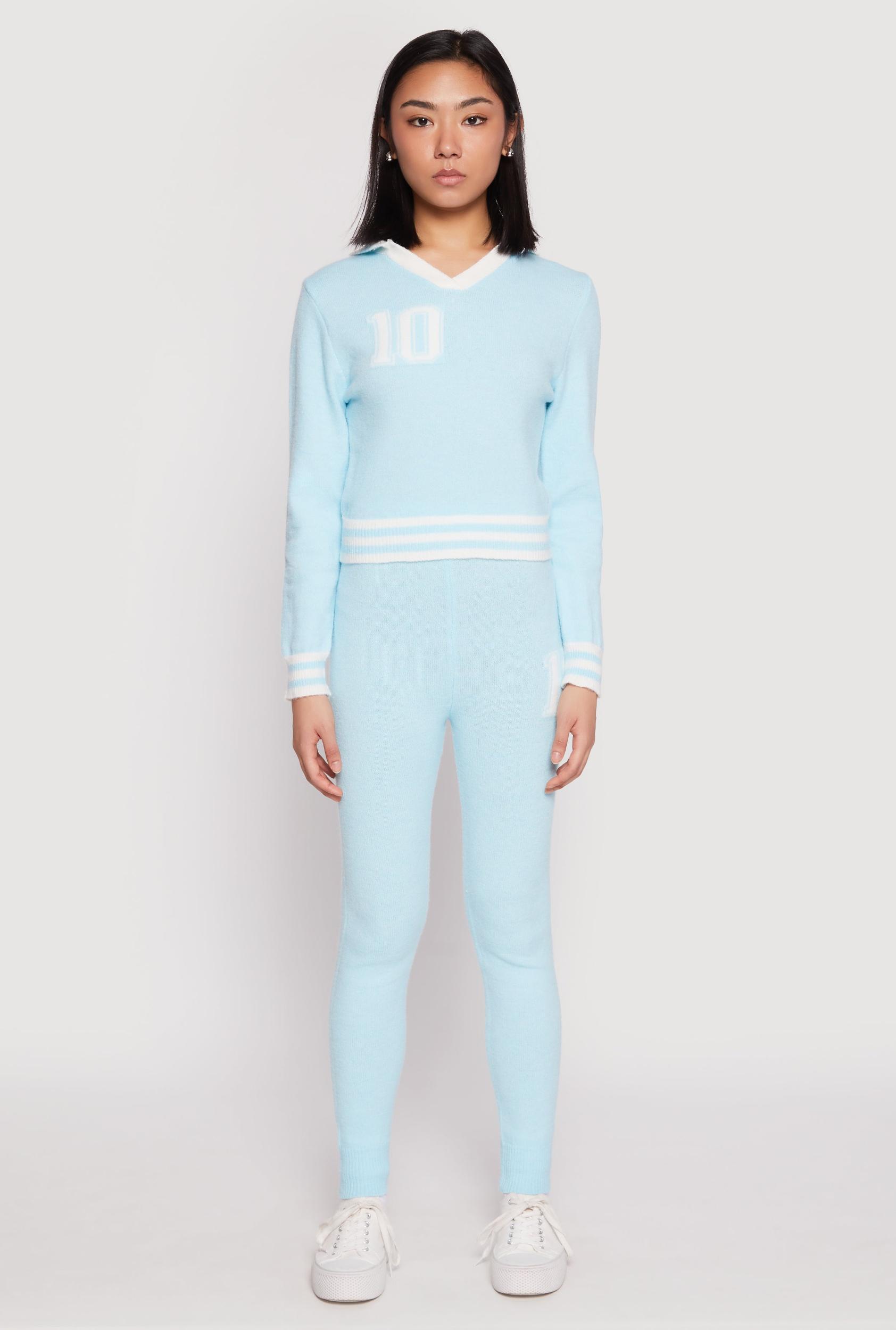 Womens Daisy Brushed Knit 10 High Waisted Sweatpants Product Image