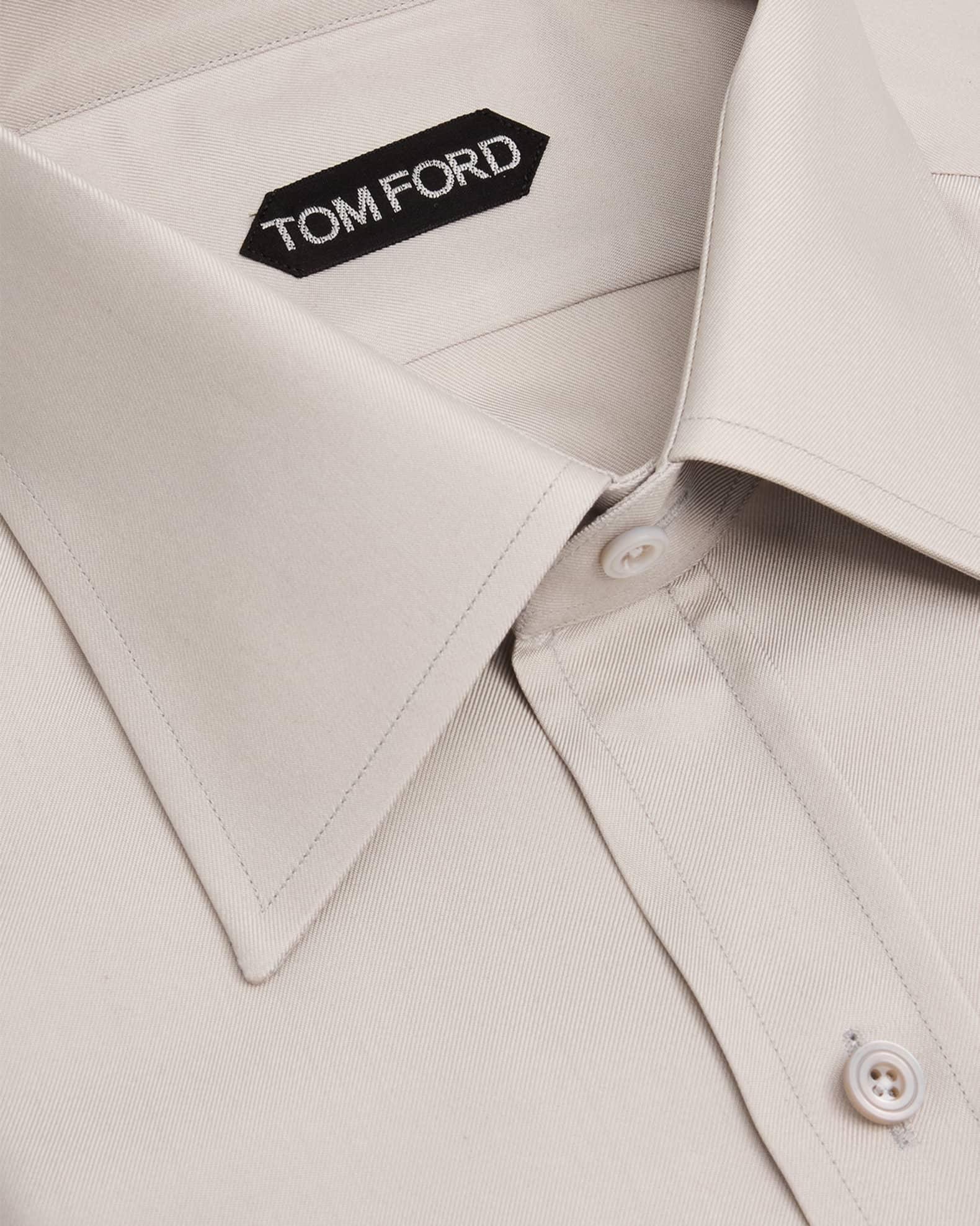 Men's Washed Cupro Slim-Fit Dress Shirt Product Image