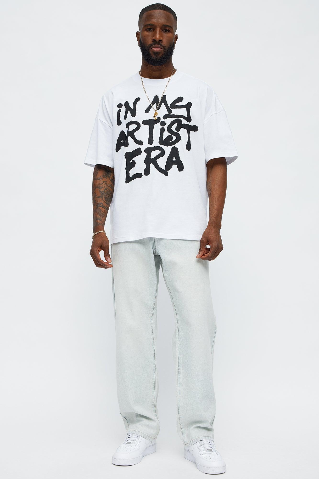 In My Artist Era Oversized Short Sleeve Tee - White Product Image