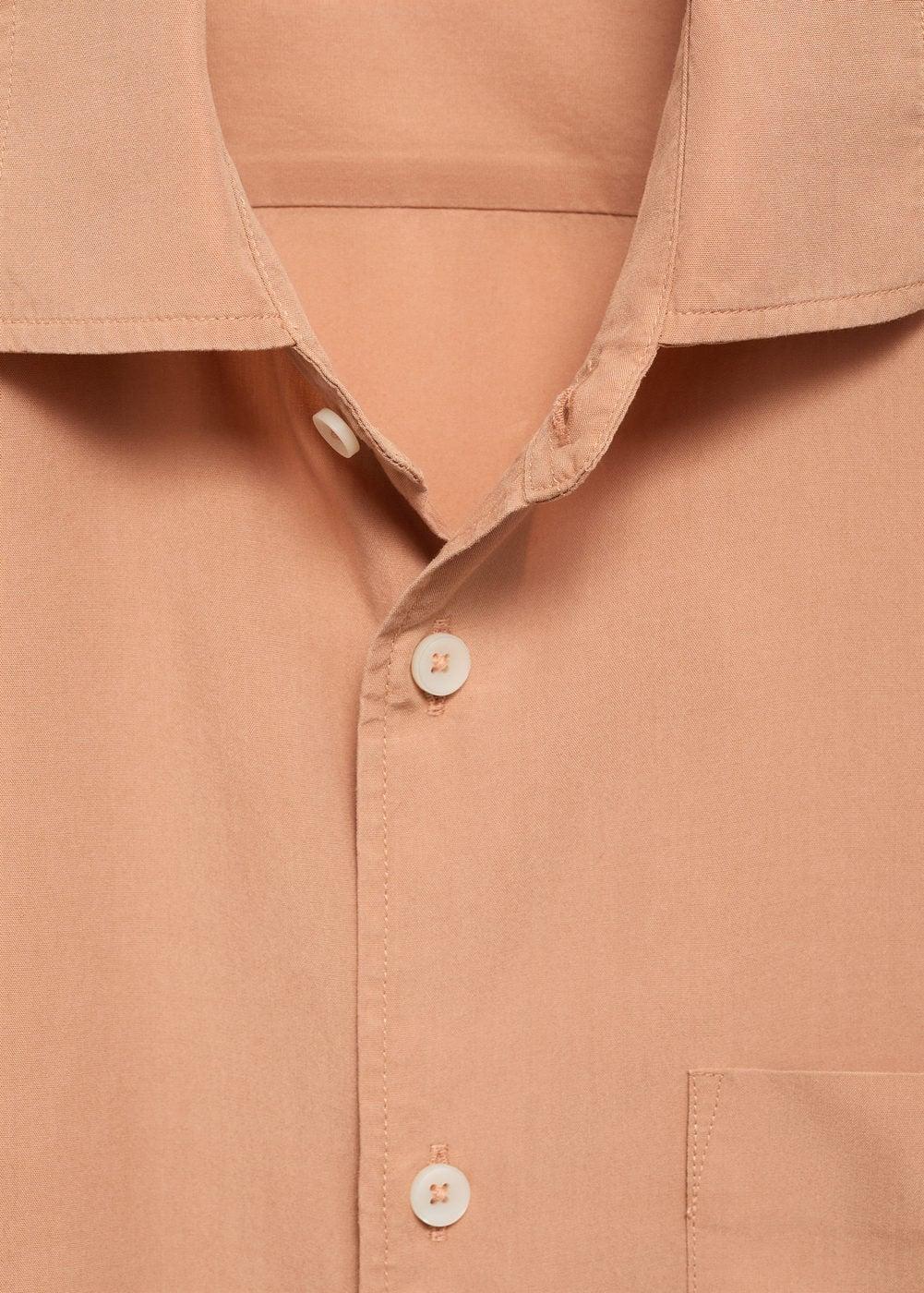 Relaxed-fit 100% Tencel shirt - Men | MANGO USA Product Image