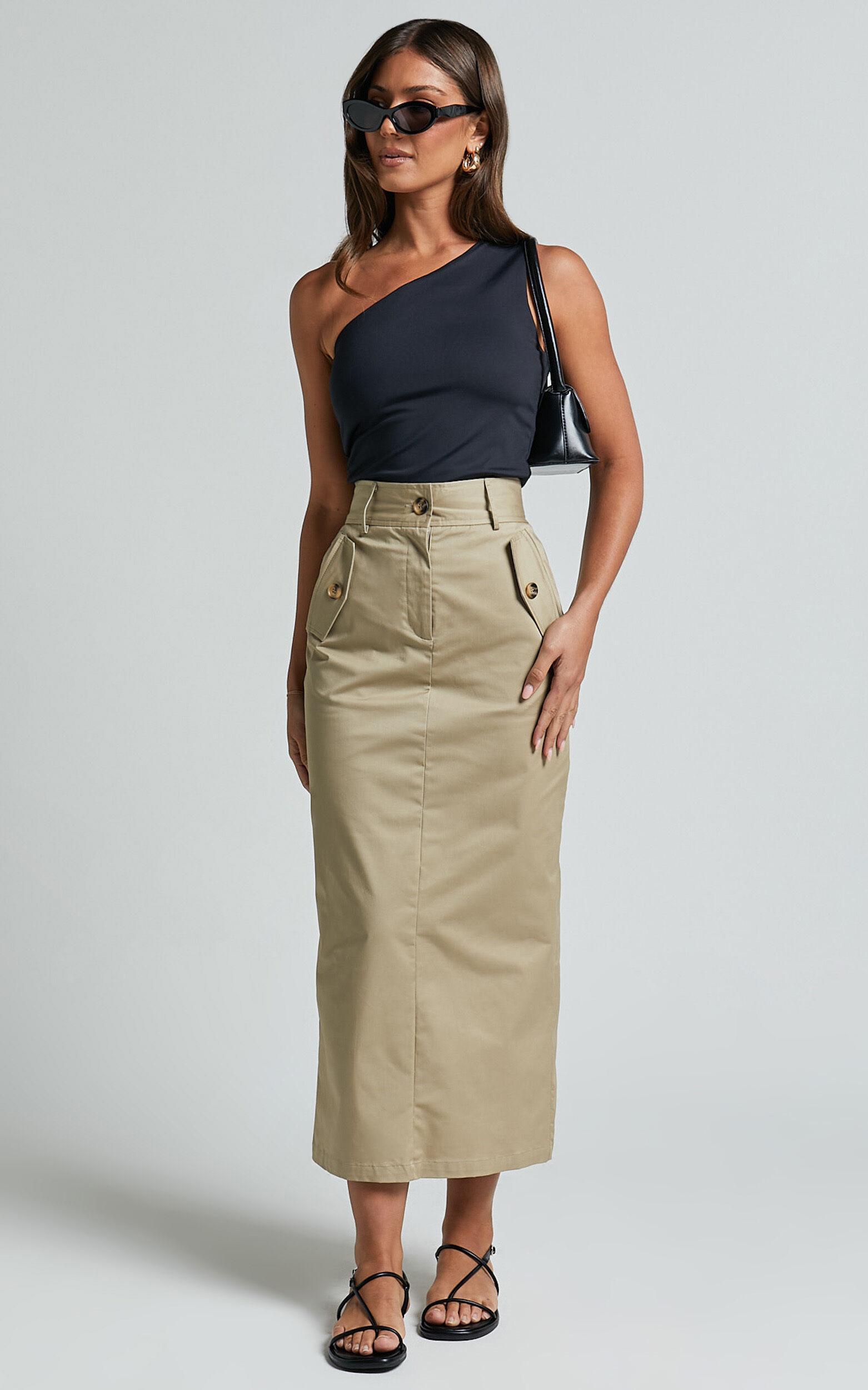 Karel Top - One Shoulder Sleeveless Top in Black Product Image