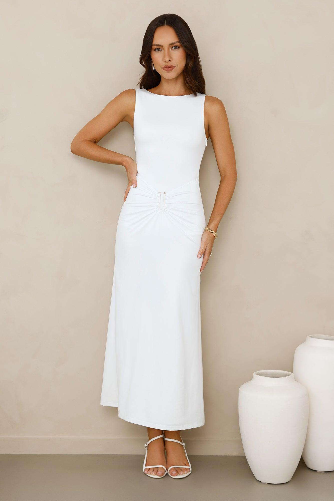Everything Energy Midi Dress White Product Image