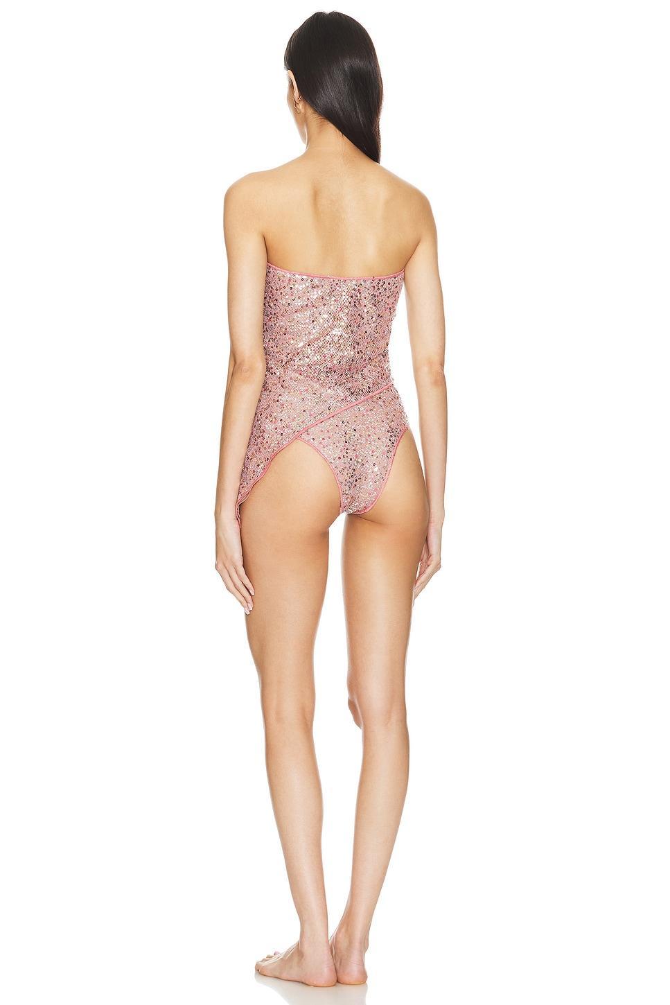 Netquins Asymmetrical Bandeau Set Oseree Product Image