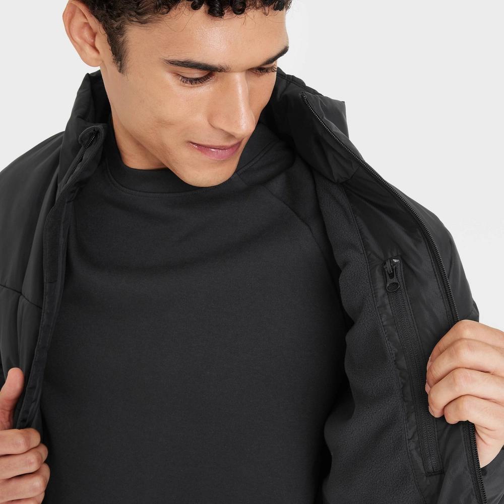 Mens Mid Weight Puffer Jacket with 3M Thinsulate - All In Motion Black XXL Product Image