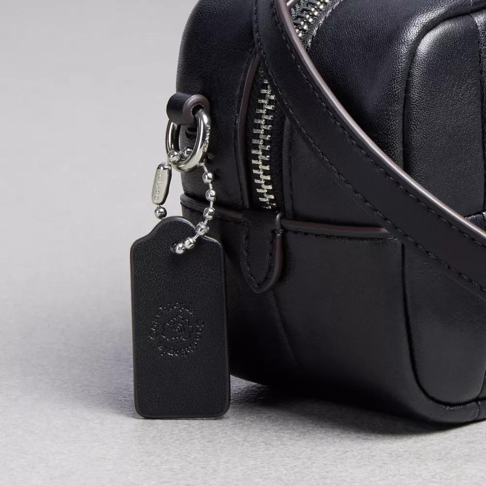 Alter/Ego Mini Satchel Bag In Checkerboard Upcrafted Leather With Crossbody Strap Product Image