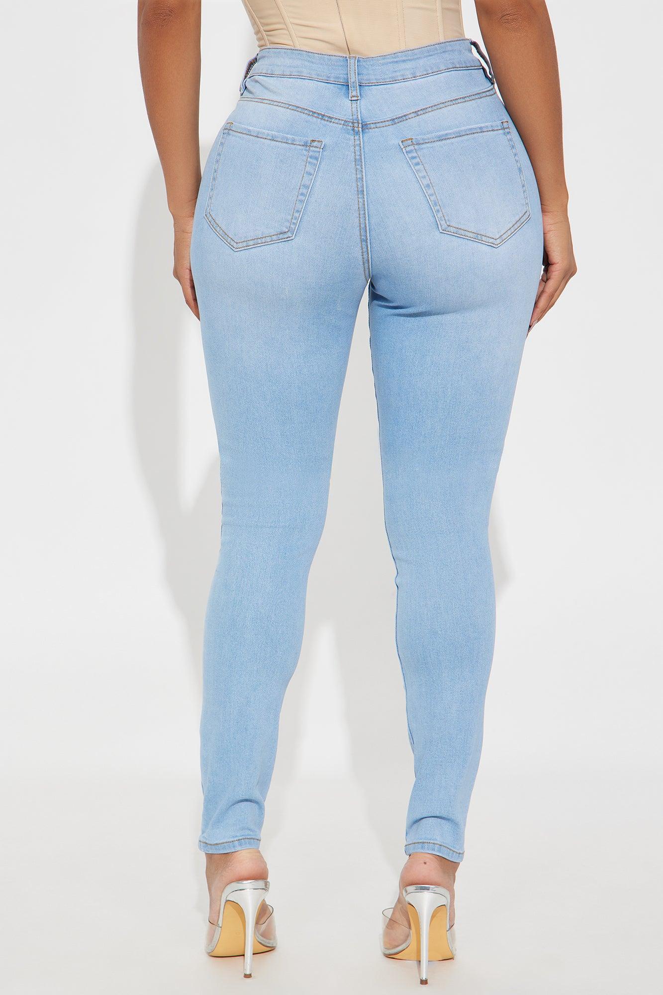 Tall Top Of The Line Stretch Skinny Jeans - Light Wash Product Image
