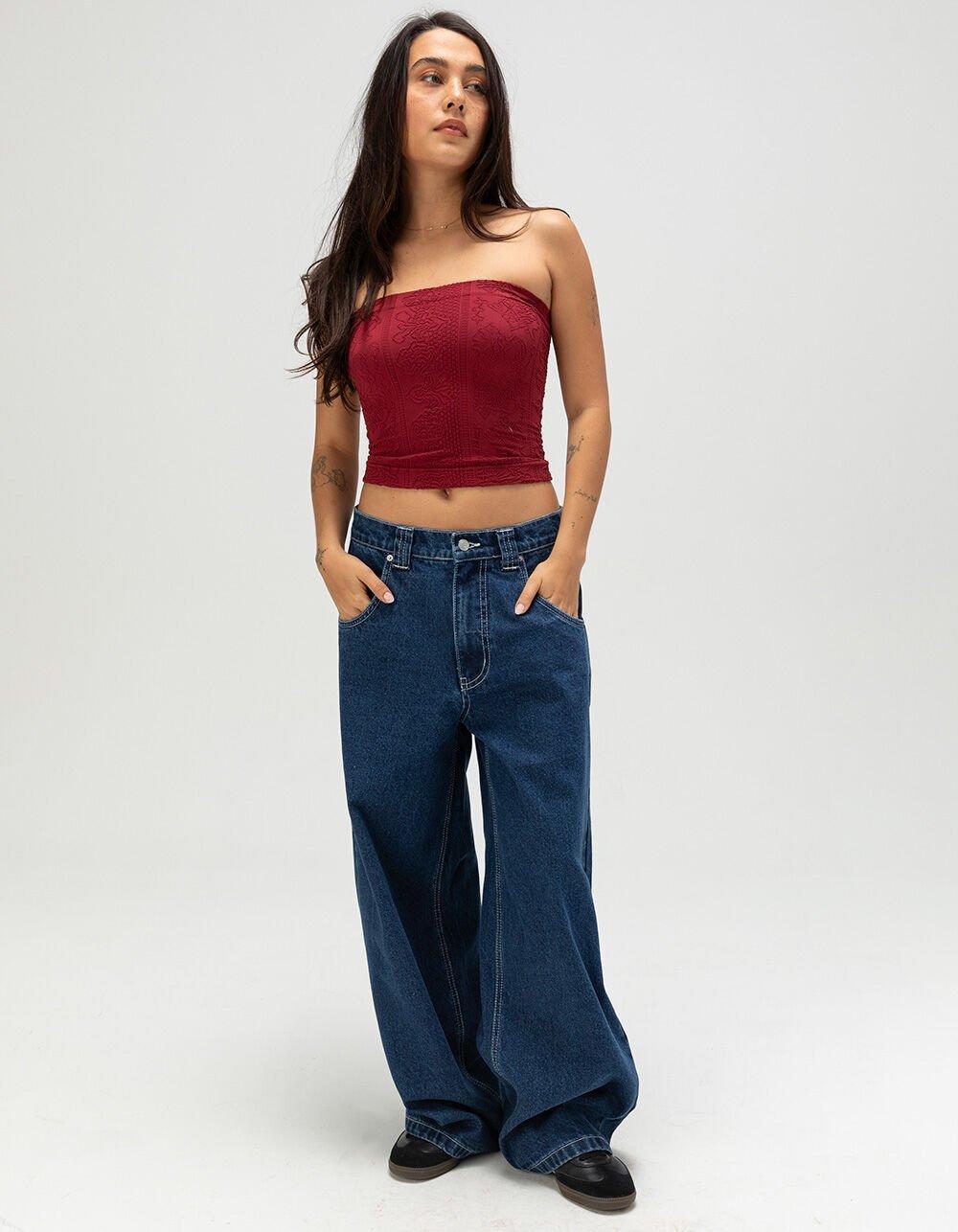 FULL TILT Tapestry Texture Womens Tube Top Product Image