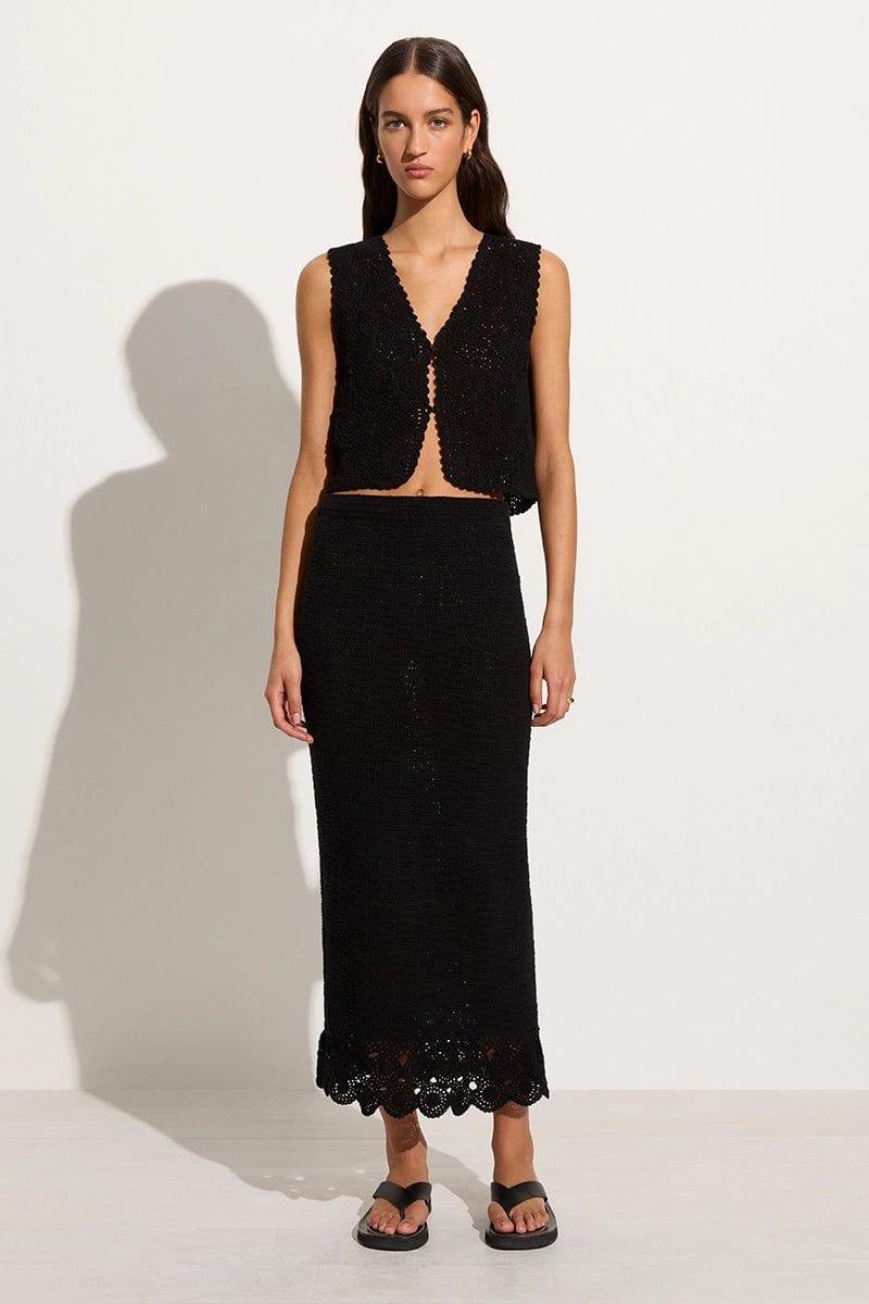 Alejandreas Handmade Crochet Vest Black - Final Sale Product Image
